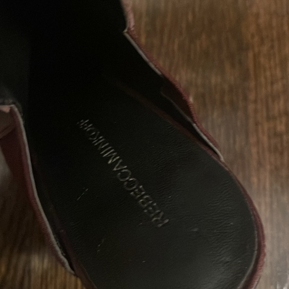 Rebecca Minkoff wine colored slides beautiful Rich leather - Picture 4 of 7